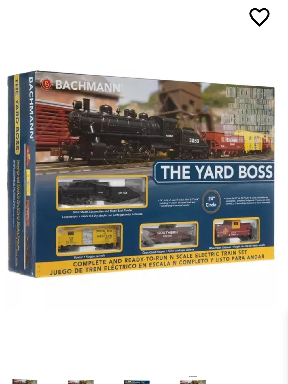 **Bachmann** The Yard Boss Electric Train Set - Black & Yellow - Picture 1 of 2